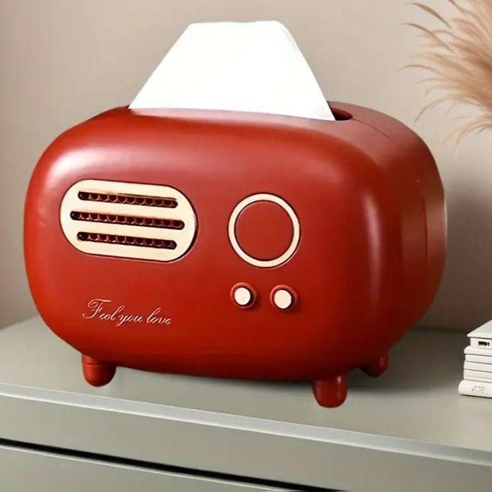 Vintage Tissue Box Holder (Retro Radio Design)
