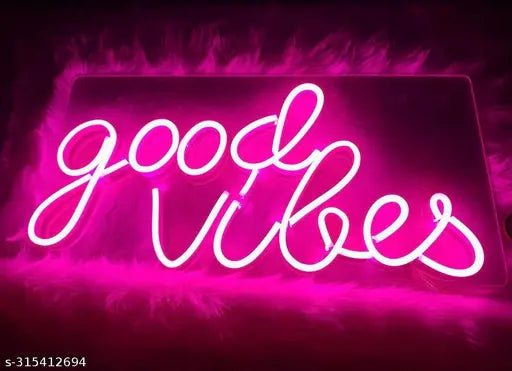 Good Vibes Wall Neon Sign
