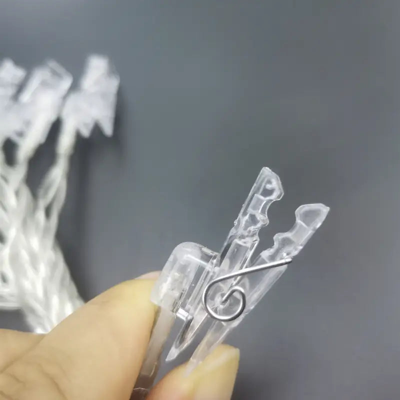 led photo clip string light