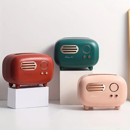 Vintage Tissue Box Holder (Retro Radio Design)