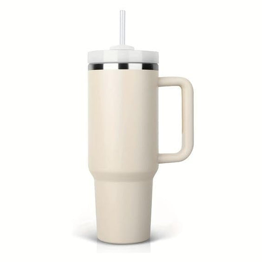 Aesthetic Stanley Tumbler with Straw & Lid (Rose quartz) Imitation