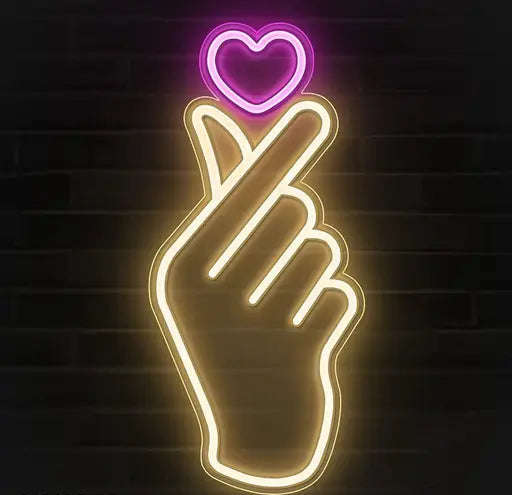 Finger BTS Neon Sign