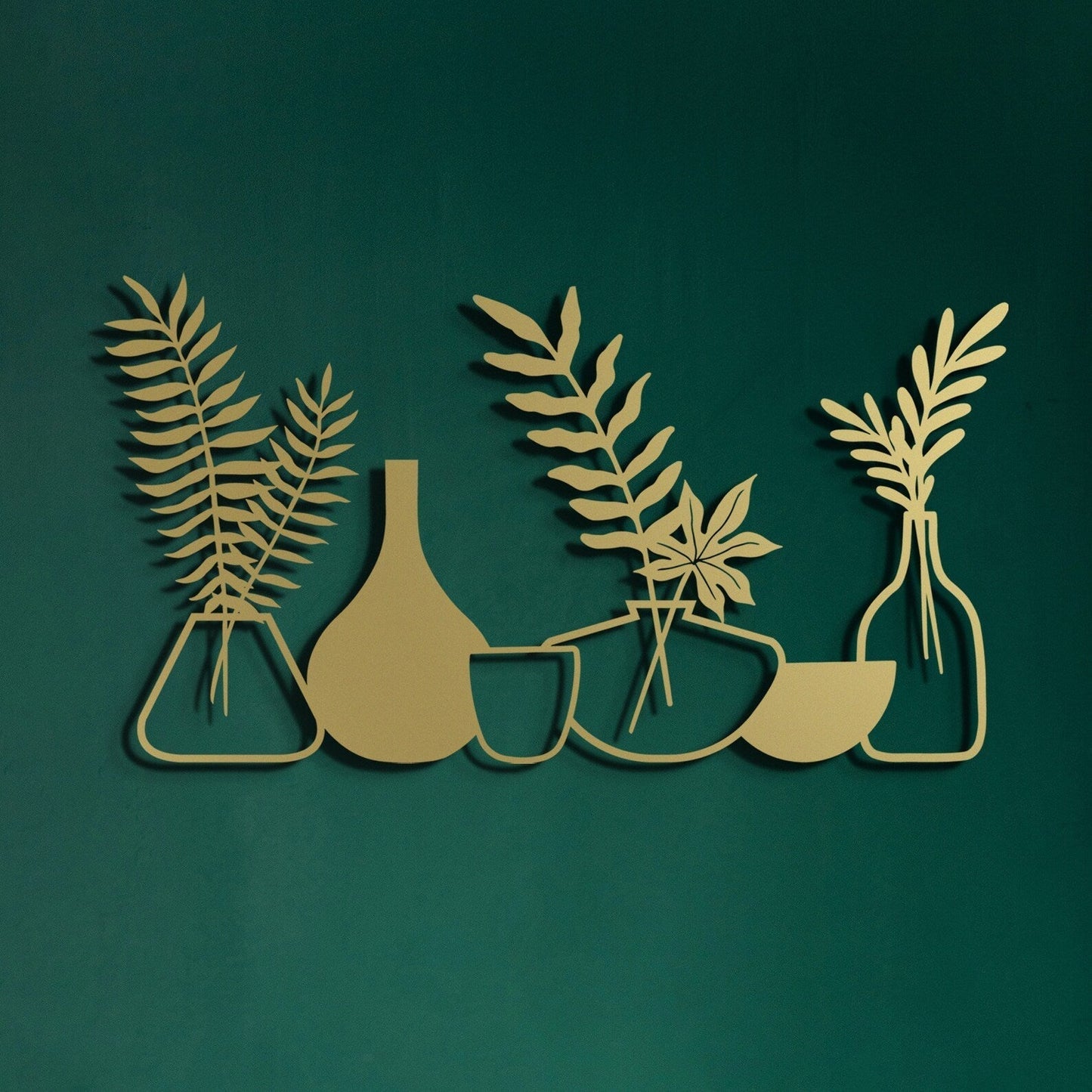 Leafy Elegance Minimalist Wood Wall Decor