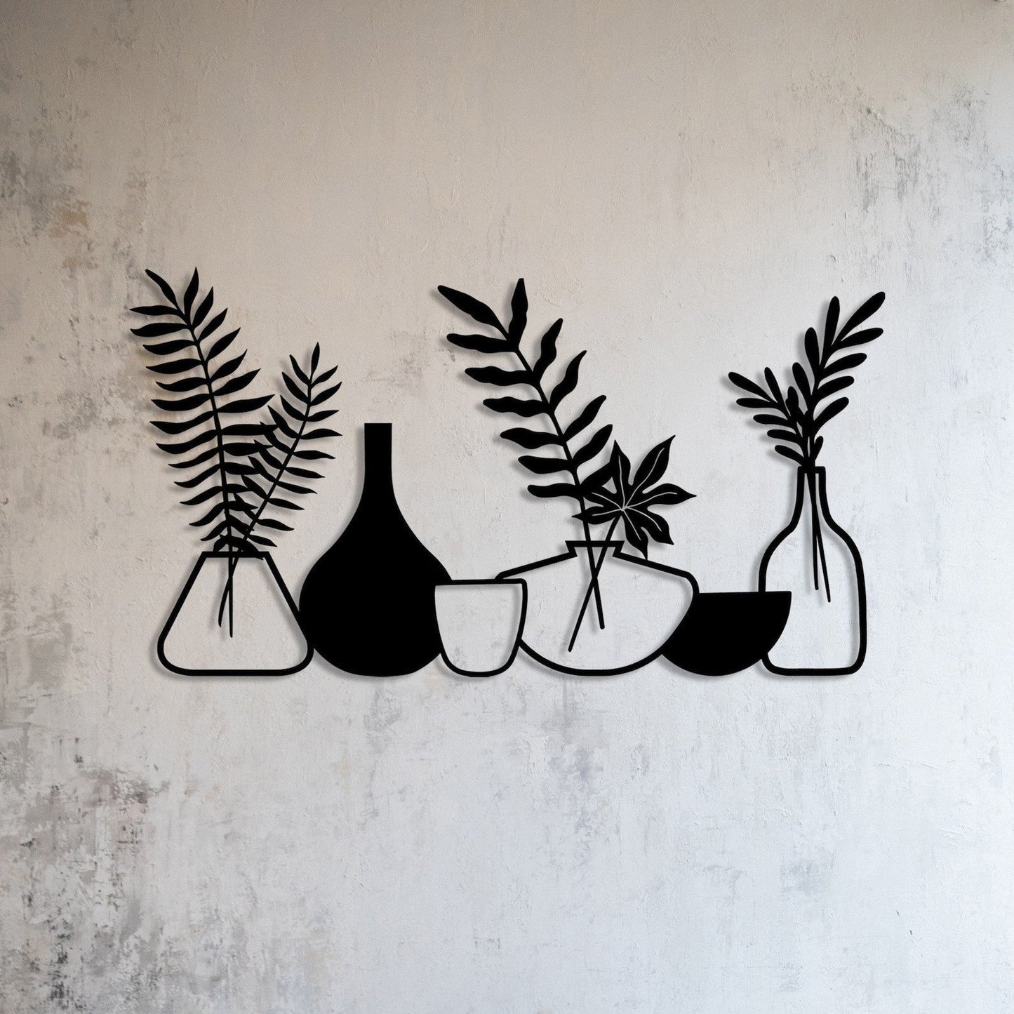 Leafy Elegance Minimalist Wood Wall Decor