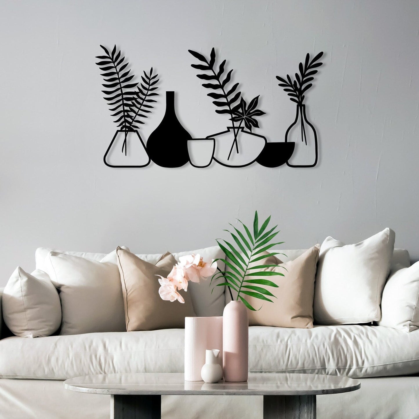 Leafy Elegance Minimalist Wood Wall Decor