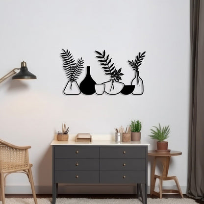 Leafy Elegance Minimalist Wood Wall Decor