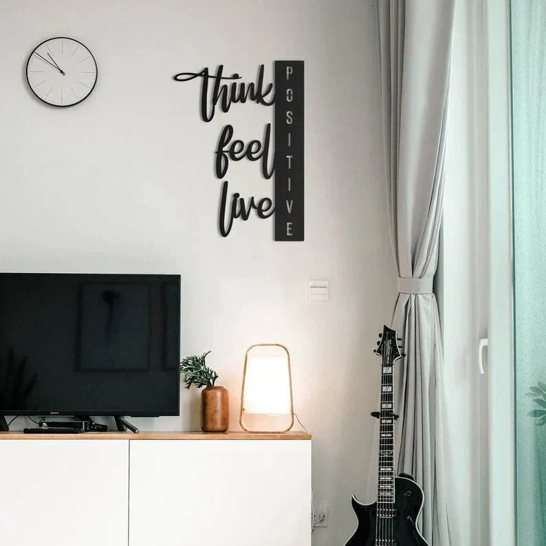 Positivity Pulse Wood Wall Decor