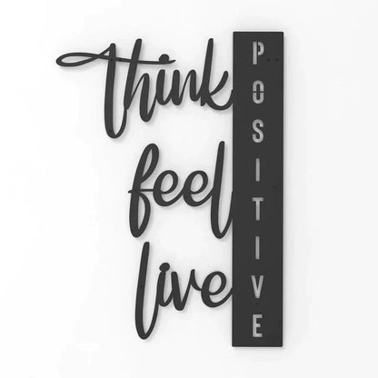 Positivity Pulse Wood Wall Decor