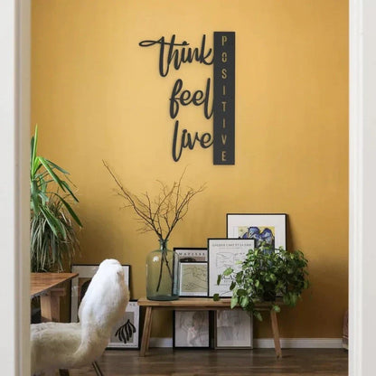 Positivity Pulse Wood Wall Decor