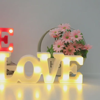 3D LED Love Marquee Night Light