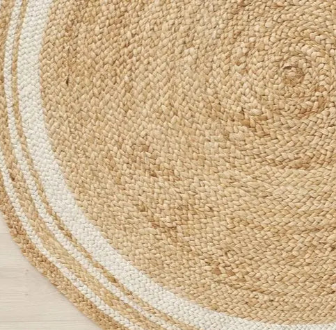 Jute Round floor Mats (90*90)