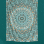 Boho Mandala Tapestry Blue