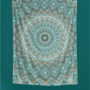 Boho Mandala Tapestry Blue