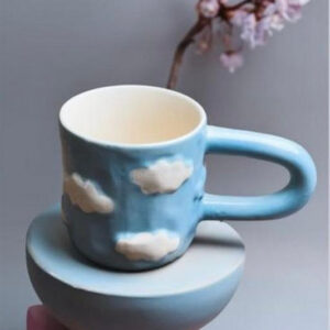 Elegant Cloud Mug with Large Handle