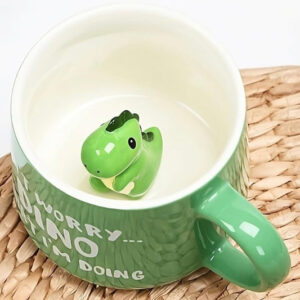 Pinterest Inspired Dino Inside Mug with Quote