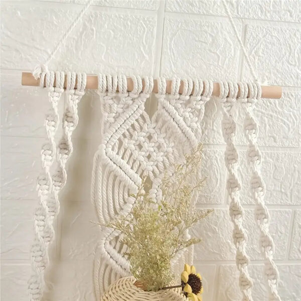 Handmade Boho Macrame Wall Hanging Shelf - Image 3