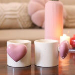 Trending 3D Pink Heart Handle Mug
