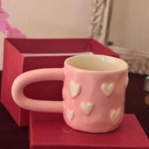 Graceful Hearts Mug with Long Handle