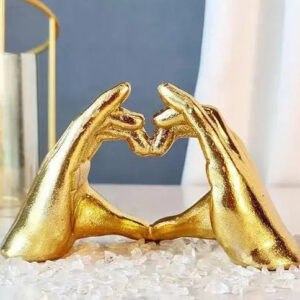 GOLDHEARTHANDDESKDECOR