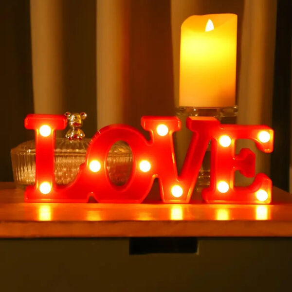 3D LED Love Marquee Night Light - Image 3