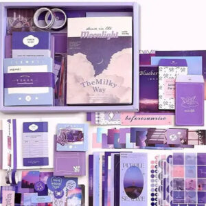 346pcs aesthetic journaling kit featuring vintage scrapbook stickers, perfect for art journaling and DIY crafts.