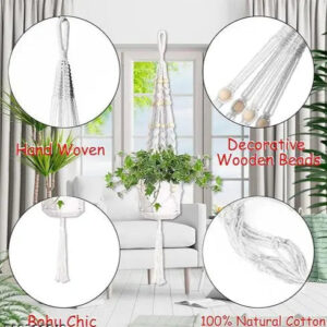 Assorted macrame plant hangers in neutral tones, ,handwoven ,decorative,boho chic and 100% natural cotton designed to elevate your indoor plants and create a cozy aesthetic