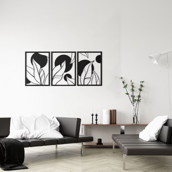 Mid Century Modern Decorative Wood Wall Decor - Image 9