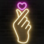 Finger BTS Neon Sign