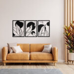 Mid Century Modern Decorative Wood Wall Decor