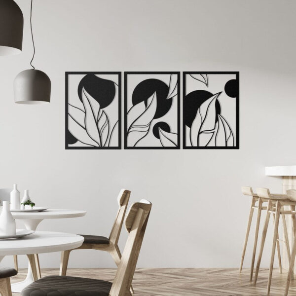 Mid Century Modern Decorative Wood Wall Decor - Image 5
