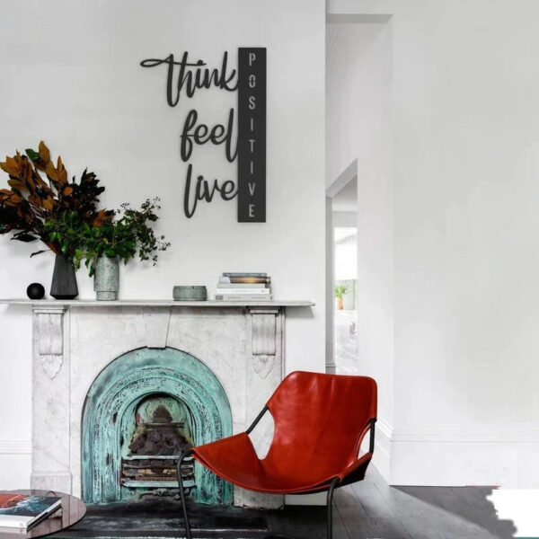 Positivity Pulse Wood Wall Decor - Image 2