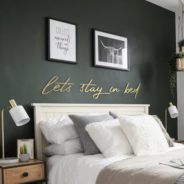 Restful Retreat Wood Bed Sign Wood Wall Decor - Image 6