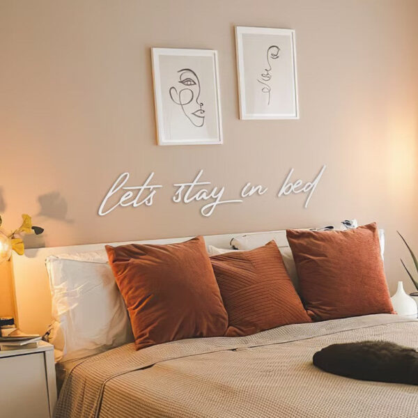 Restful Retreat Wood Bed Sign Wood Wall Decor - Image 5