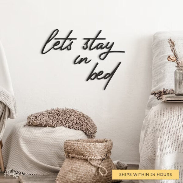 Restful Retreat Wood Bed Sign Wood Wall Decor - Image 3