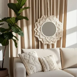 boho art macrame for living room