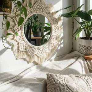 macrame mirror