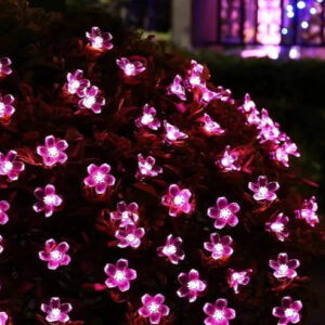 pinkflowerstringlights