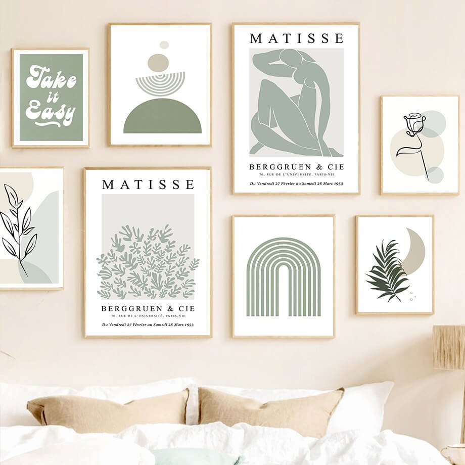 Matisse Sage Green Canvas Posters 1 Matisse Sage Green Canvas Posters