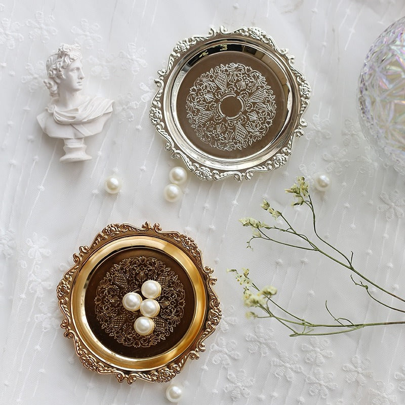 Retro Gloss Metal Jewelry Tray 1 Retro Gloss Metal Jewelry Tray