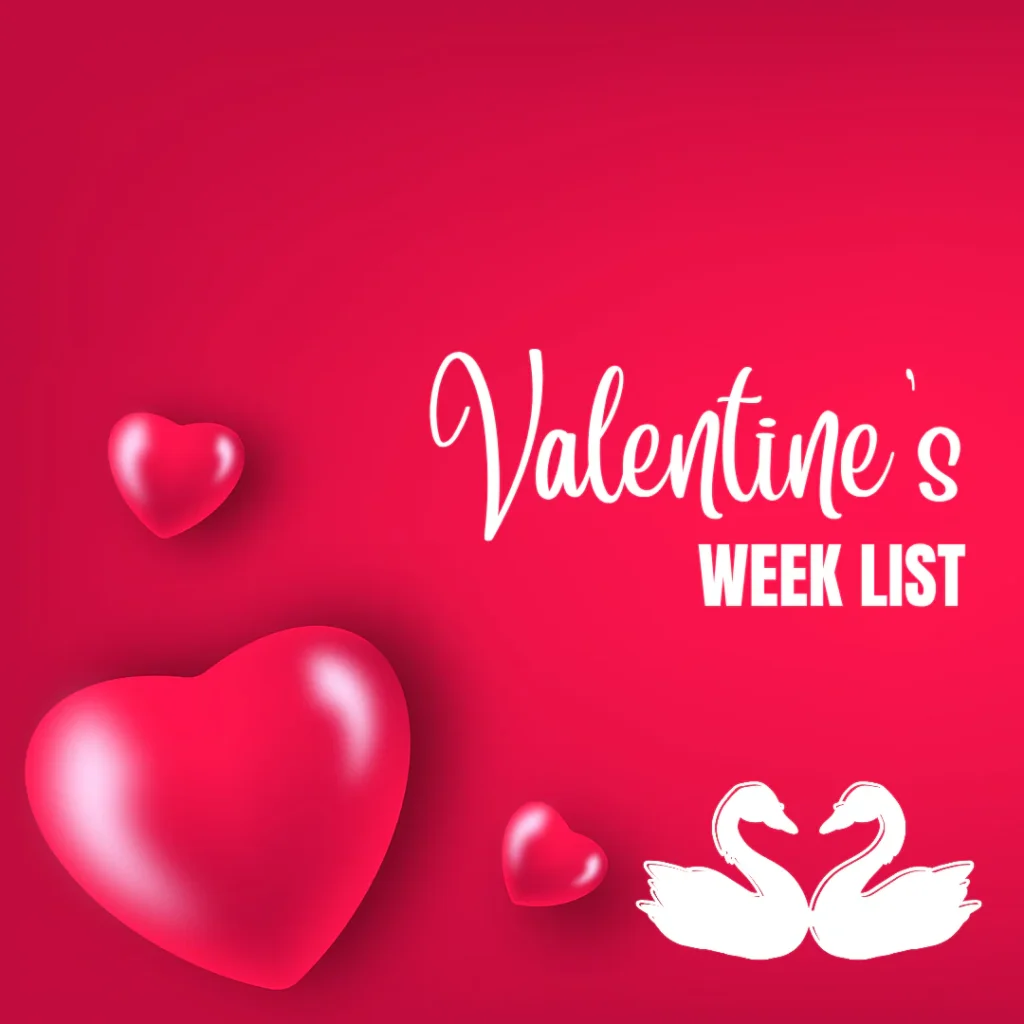 valentines week list