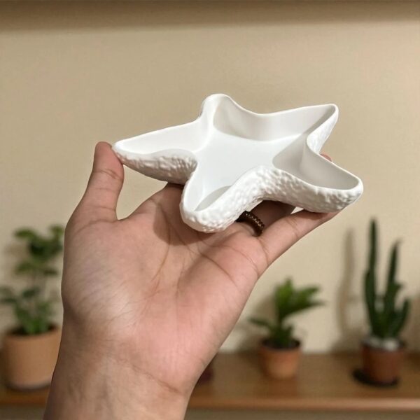 Star Fish Tray | Handmade | Aesthetic Tray | Jewelry Tray | Vanity Tray | Trinket Tray | Coffee Table Decor | Bathroom Tray | - Image 4