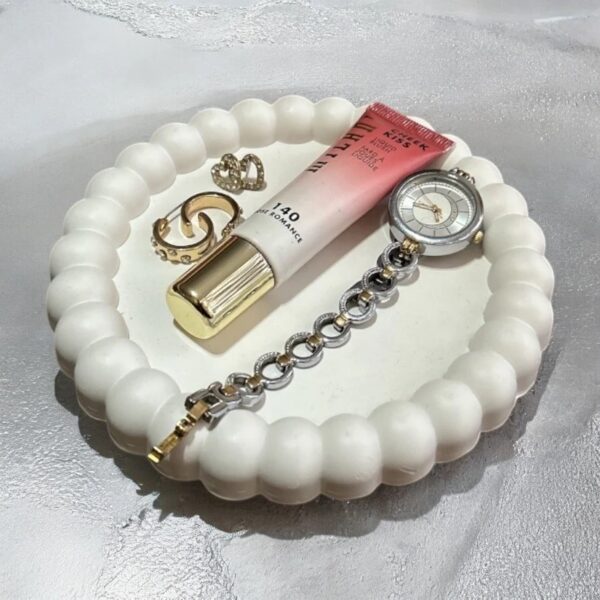 Round Bubble Tray | Handmade | Aesthetic Tray | Jewelry Tray | Vanity Tray | Trinket Tray | Coffee Table Decor | Bathroom Tray | - Image 2