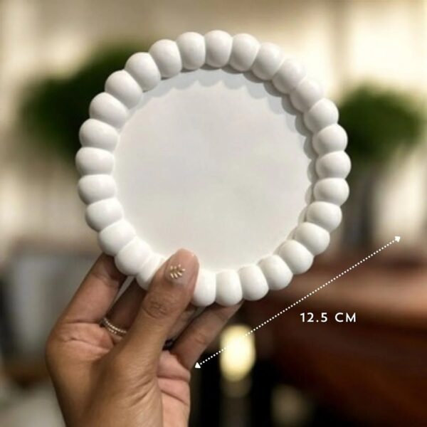 Round Bubble Tray | Handmade | Aesthetic Tray | Jewelry Tray | Vanity Tray | Trinket Tray | Coffee Table Decor | Bathroom Tray | - Image 5
