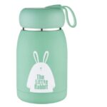 1pc, Insulated Stainless Steel Water Bottle, Cute Rabbit Belly Design, Portable Travel Mug, Perfect Gift Cup, With Leak-Proof Lid & Carry Handle, Holiday Gift, Apartment Essentials, Kitchen Supplies, Back To School Supplies