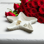 Star Fish Aesthetic jewellery Tray Handmade Vanity Tray Trinket Tray Coffee Table Decor Bathroom Tray