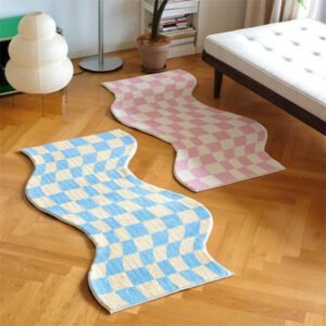 Irregular Checkerboard Rug