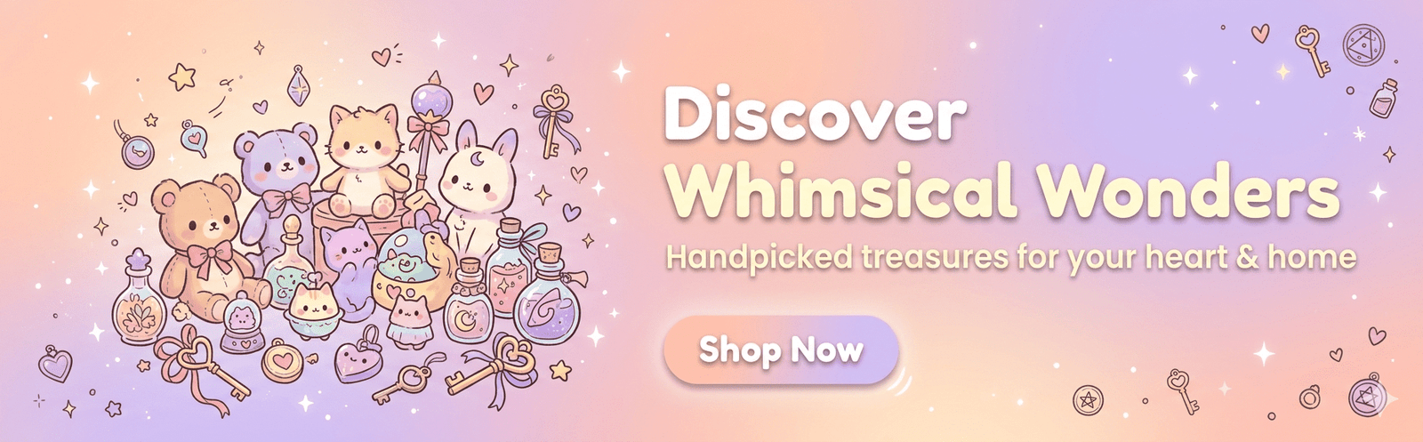 cutesycurio website banner
