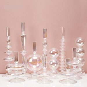 Table Decoration Simple Glass Candle Holder