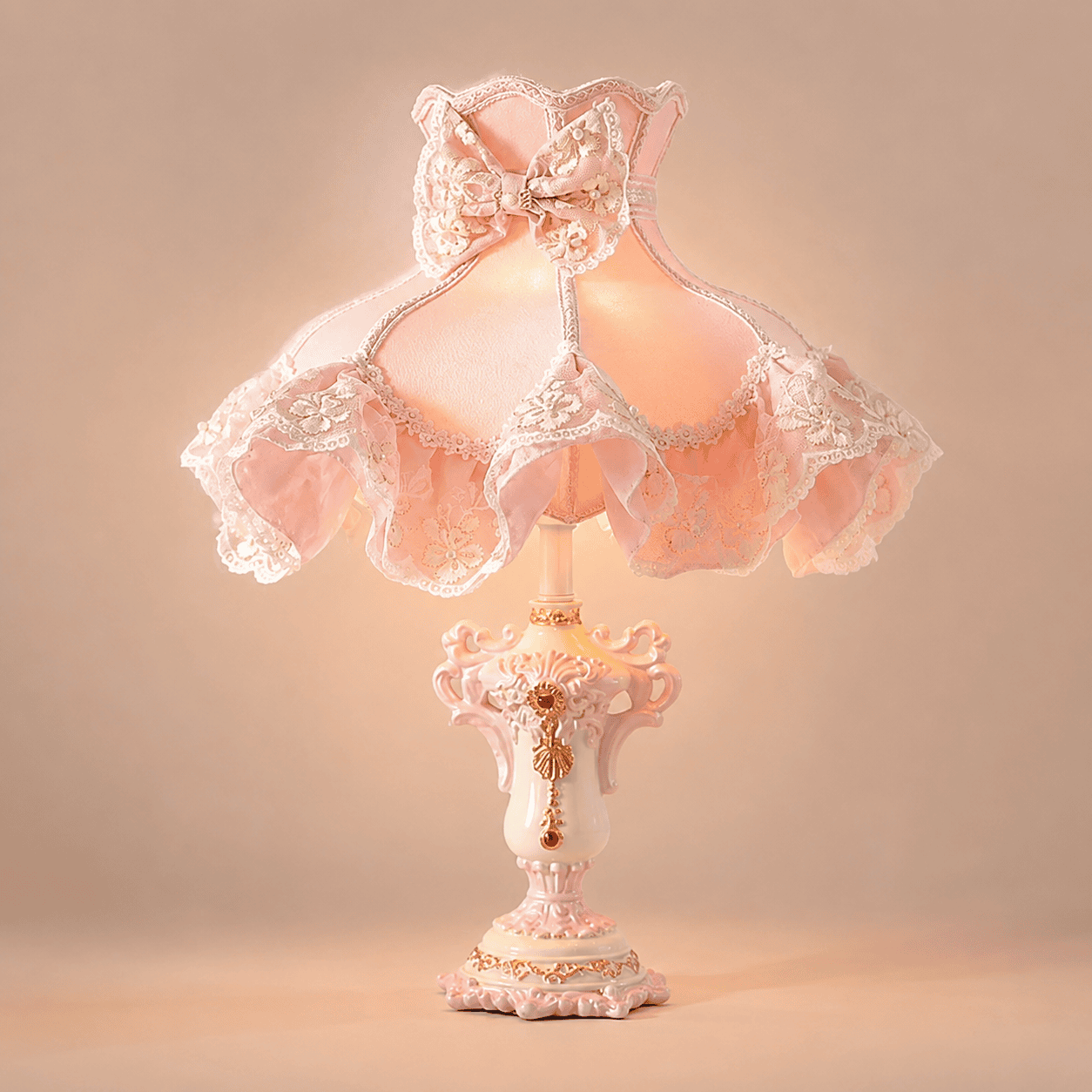 Pink Bedroom Bedside Lamp