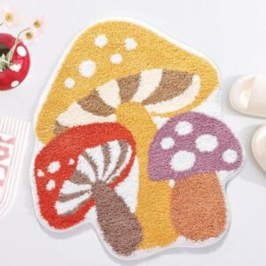 Special-shaped Cashmere-like Living Room Bedroom Carpet Bedside Pile Floor Covering Bathroom Bathroom Door Absorbent Non-slip Mat
